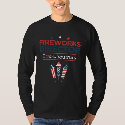 T-shirt Fireworks Director 4th Of July (Devant)
