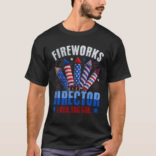 T-shirt Fireworks Director Firecrackers 4th Of July Mens W (Devant)