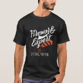 T-shirt Fireworks Expert Si Je Vous Exécute Vous Exécutez  (Devant)