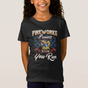 T-Shirt Fireworks Expert Si J'Exécute Des 4 juillet Corres