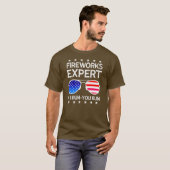 T-shirt Fireworks Expert Si J'Exécute Vous Exécutez Americ (Devant entier)