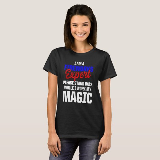 T-shirt Fireworks Expert Technicien Juillet 4 _4 (Devant entier)