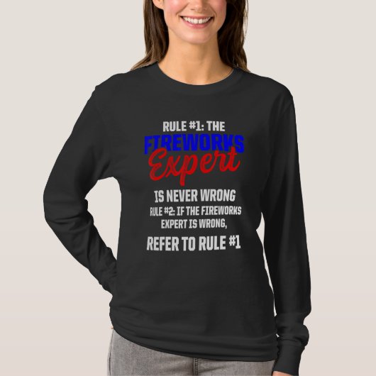 T-shirt Fireworks Expert Technicien Juillet 4 _6 (Devant)