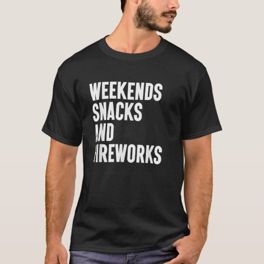 T-shirt Fireworks I Love Fireworks pour hommes et femmes (Devant)