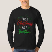 T-shirt First Christmas As A Brother Xmas First Time Brot (Devant)