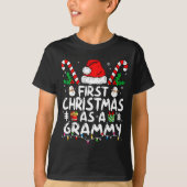T-shirt First Christmas As A Grammy New Grammy (Devant)