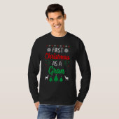 T-shirt First Christmas As A Gran Xmas First Time Grandm (Devant entier)
