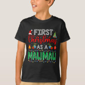 T-shirt First Christmas As Mawmaw Family Matching New Mawm (Devant)