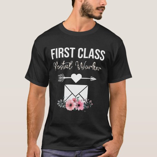 T-shirt First Class Mail Lady Costume Postal Worker Gift G (Devant)