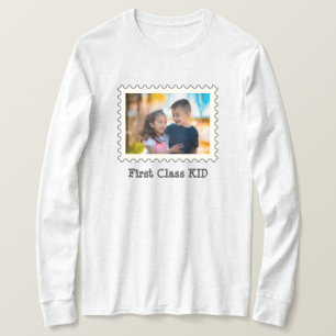 T-shirt FIRST CLAST KID Best Kid photo horizontale personn
