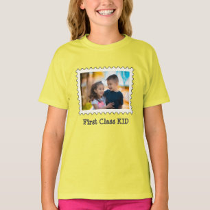 T-shirt FIRST CLAST KID Best Kid photo horizontale personn