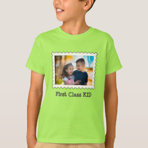 T-shirt FIRST CLAST KID Best Kid photo horizontale personn