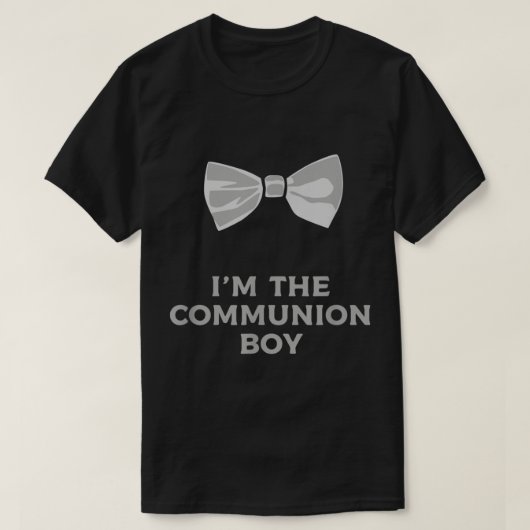T-shirt First Communion Boy 2022 Tie Bow Gift  (Design devant)