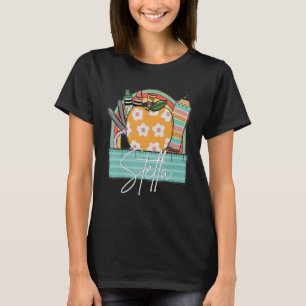 T-shirt First Day Back To School Personalized Girl Name St