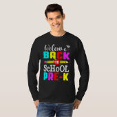 T-shirt First Day Of Back To School Pre K Student Teacher  (Devant entier)