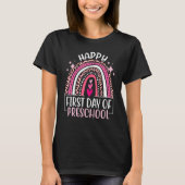 T-shirt First Day of Preschool Back To School Leopard Rai (Devant)