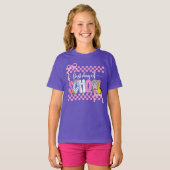 T-shirt First Day of School Checkered Coquette Bow Preppy (Devant entier)