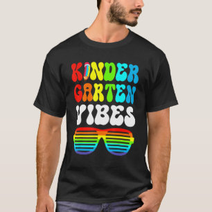 T-shirt First Day Of School Kindergarten Vibes Cute First