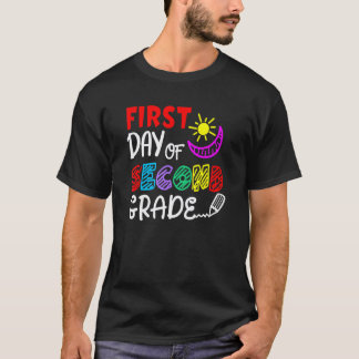 T-shirt First Day Of School Second Grade Teacher Student 2