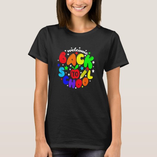 T-shirt First Day Of School Welcome Back To School Teacher (Devant)