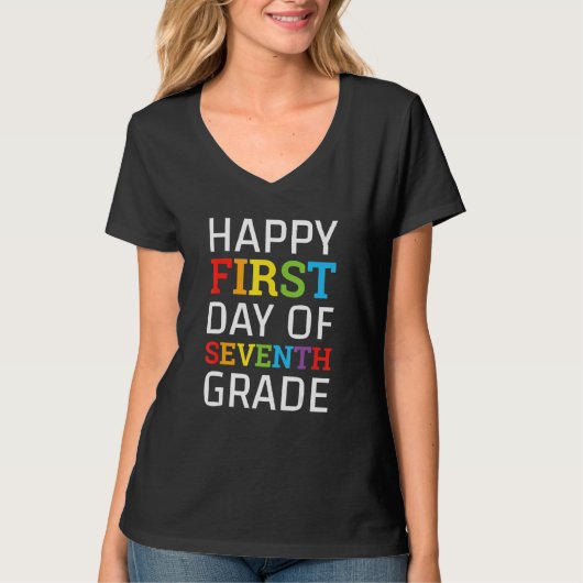 T-shirt First Day Of Seventh Grade 7th Grade Back To Schoo (Devant)