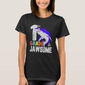T-shirt First Grade Boys Girls JawSome Shark First Day of (Devant)
