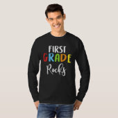 T-shirt First Grade Rocks Teacher Student Back To School K (Devant entier)