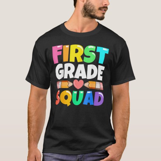T-shirt First Grade Squad  Back To School 1st Graders Teac (Devant)