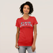 T-shirt First Grade Teacher Mr Johnson Custom School Class (Devant entier)