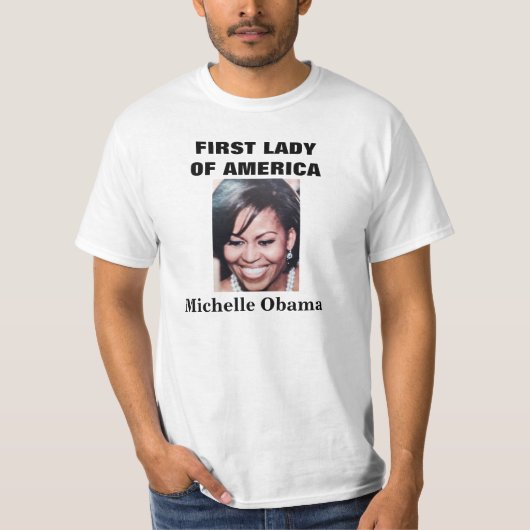 T-SHIRT FIRST LADY, MICHELLE OBAMA (Devant)