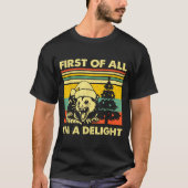 T-shirt First Of All I'm A Delight Christmas Sarcastic Ang (Devant)