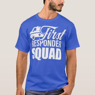 T-shirt First Responder Squad Emergency EMT Aid Helper