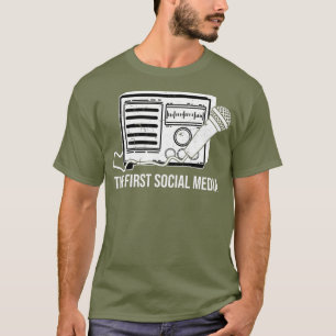 T-shirt First Social Media I Amateur Radio Funny Ham