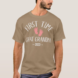 T-shirt First time great grandma 2023