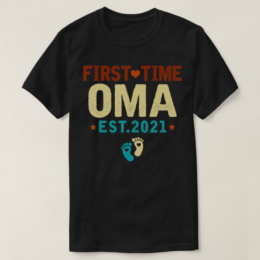 T-shirt First Time Oma Est (Design devant)