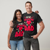 T-shirt First Valentine As A Dad Funny Valentine New Dad B (Unisexe)