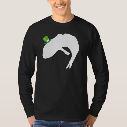 T-shirt Fish Dragon Leprechaun Irish St Patrick Day (Devant)