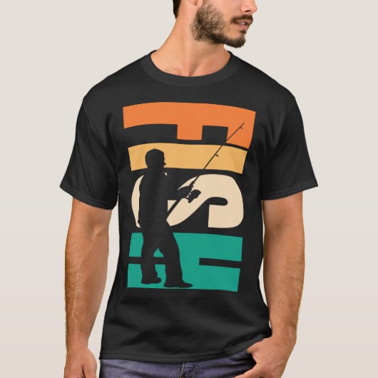 T-shirt FISH Fisher silhouette (Devant)