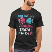 T-shirt fish he or fish she gender reveal family matching  (Devant)