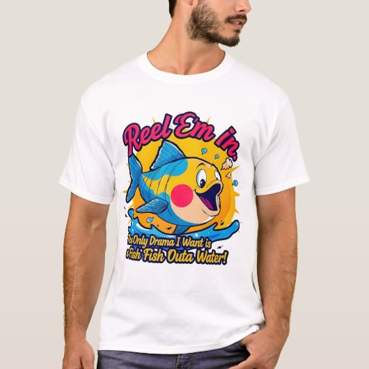 T-shirt Fish Outta Water Fun (Devant)