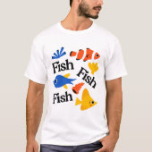 T-shirt fish pattern art (Devant)