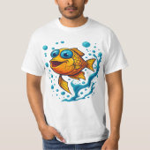 T-shirt fish with big eyes (Devant)