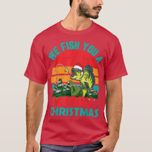 T-shirt Fish You Joyeux Noël en juillet Pêche Père Noël Fu
