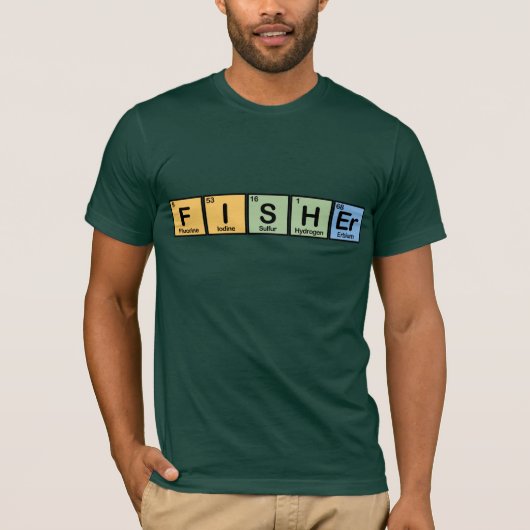 T-shirt Fisher a fait des éléments (Devant)