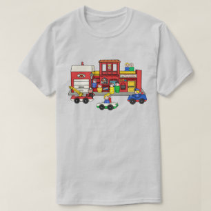 T-shirt Fisher Price Little People, rue Main