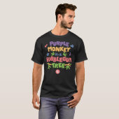 T-shirt Fisher-Price - Purple Monkey In A Bubble Gum Tree  (Devant entier)