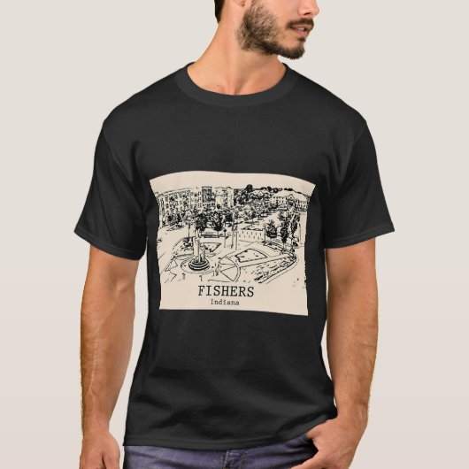 T-shirt Fishers - Indiana (Devant)