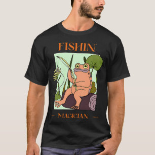 T-shirt FISHIN' MAGICIEN dessin de grenouille