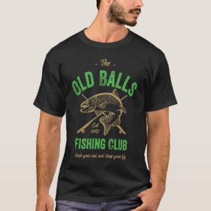 T-shirt Fishing Anniversday Old Balls Club 1983 40e homme