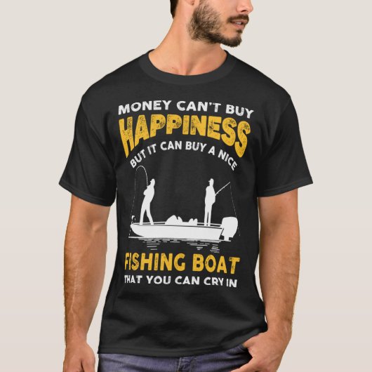 T-shirt Fishing Boat Joke Saying For Bass Fisherman Dad (Devant)